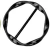 Círculo espiral liga de zinco metal redondo três nós fivela de toalha de seda estilo europeu e americano canto de roupa fivela de roupa roupa