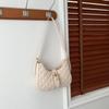 Bolsa pequena de ombro e axila feminina com bordado de losango texturizado, para o trabalho, estilo coreano, novidade primavera 2024