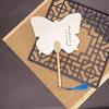 Leque de Pintura com Palavra, Leque de Estilo Nacional, Leque de Pintura de Barraca, Leque em Branco, Pacote de Materiais para Leque de Pintura Criativa DIY, Estilo Estilo Nacional