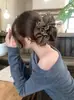 Diadema de Moda Retro con Estampado de Leopardo para Mujer, Diadema Elegante de Nicho de Alta Gama, Cuerda para el Cabello Flor en la Cabeza, Nuevo Estilo Coreano para el Cabello