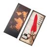 Juego de pluma estilográfica vintage de estilo europeo, regalo de cumpleaños, regalo creativo, regalo de San Valentín, regalo de empresa.