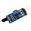 Módulo sensor de chama de placa azul módulo de detecção de fonte de fogo módulo de recepção infravermelha Sistema de 3 fios Sistema de 4 fios