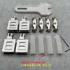 Juego de Riel para Puerta Corredera de Vidrio para Vidrio de 5-6 mm, Juego de Tres Piezas para Vitrinas y Armarios