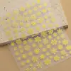 Pegatinas para Uñas de Copo de Nieve Navideño de Invierno Planas Adhesivas Blancas Huecas Decoraciones para Uñas de Copo de Nieve Dh779