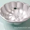 Molde para pastel hueco curvo de 8 pulgadas molde para pastel hueco molde para pastel de aluminio utensilios para hornear molde para pastel de bombeo