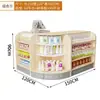 Mostrador de Caja de Supermercado Vitrina de Esquina Estante de Pago de Tienda Mostrador Frontal de Tienda para Madres y Bebés Farmacia Mostrador de Tienda de Papelería Barra de Mostrador