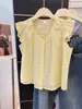 Blusa Branca com Manga Bufante para Mulheres, Estilo Francês de Verão, Top Deslumbrante, Novo Modelo 2026, Blusa Super Bonita, Única e Linda