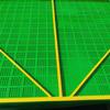 Marco exterior de edificio perforado malla de agujero redondo red protectora para andamio de escalada red de alta altitud placa de acero aluminio malla pulverización plástico azul amarillo