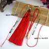 Accesorios para colgantes diy Cuentas de loto borla de doble punta conjunto de borlas de Nudo Chino