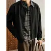 Primavera y Otoño 2026 Nuevo Diseño de Cuadros Patchwork Retro Americano Chaqueta Casual Holgada de Dos Piezas Falsas para Hombre Tendencia