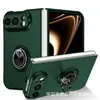 Adequado para iPhone Duo: Capa de celular para carro com acabamento fosco tipo pele, projetada para telefones dobráveis da Apple, oferecendo proteção contra quedas.