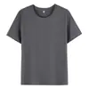 Camiseta Transpirable Lisa de Cuello Redondo para Hombres y Mujeres de 180g, Manga Corta, Estampado de Logo, Uniforme de Trabajo, Camiseta Publicitaria, Camiseta Cultural, Manga Media