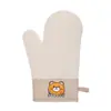 Guantes de Silicona Anti-quemaduras para Cocina de Venta Caliente Transfronteriza Guantes de Aislamiento Térmico para Horno de Microondas Guantes de Osito Sonriente para Hornear