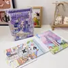 Nuevo portátil para juegos con diseño de fantasía de estrellas y luna, que incluye un lindo set de pegatinas con temática de chica para una personalización divertida y DIY