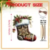 Novas Meias de Natal Xadrez Saco de Presente Meia de Natal Saco de Presente Saco de Presente de Natal Pingente Decorativo Transfronteiriço