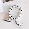 Pañuelo Cuadrado Pequeño de Resorte 50cm Estampado Coreano Moderno Elegante Ropa Profesional Pañuelo Pequeño Decorativo Moda Pañuelo Pequeño de Seda