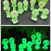Enfeite de Estatueta de Alienígena que Brilha no Escuro Espírito da Árvore Micro-Paisagem Criativa Princesa Fantasma Fluorescente Pedra de Fluorita que Brilha no Escuro