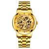 Popular Calendario de Moda de Comercio Exterior Reloj para Hombre, Reloj de Acero para Hombre, Reloj Cuadrado de Diamante Impermeable de Negocios No Mecánico con Dragón Chino
