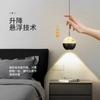 Lámpara de Araña Pequeña Minimalista Italiana para Dormitorio, de Noche, de Lujo Ligero de Alta Gama, Decorativa, para Atmósfera, Elevable, para Entrada, Bar, Luz Colgante