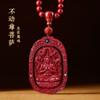 Colgante de Deidad Guardiana de Cinabrio para Hombres y Mujeres, Arena de Oro Púrpura, Año del Tigre, Doce Signos del Zodíaco, Zodíaco Rata, Collar de Joyería de Guanyin