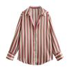 Amazon comércio exterior transfronteiriço roupas femininas europeias e americanas 2024 outono e inverno nova moda de rua top de seda cetim textura camisa