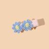 Europa e Estados Unidos cross-border novo headwear infantil bebê bonito tecido à mão flor clipe lateral menina doce franja clip