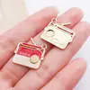 Aleación de Goteo de Aceite Accesorios para Instrumentos Musicales Piano Guitarra Llavero Pulsera Collar Colgante Hecho a Mano DIY