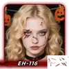 2025 Novos Adesivos de Tatuagem de Halloween Transfronteiriços Adesivos de Cicatriz para Rosto à Prova d'Água Adesivos de Cicatriz Engraçados de Terror de Halloween