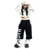 Ropa de Jazz Hip-Hop para Niñas Traje de Gato para Baile Callejero de Jazz Pasarela Ropa de Práctica y Presentación para Grupos de Chicas a la Moda