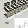 Tira de Luz de Silicona Esqueleto de Dragón Hebilla Flexible Clip de Acero Inoxidable Forma Doblable Ferretería Luminarias