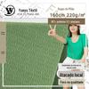 Milão rugas poliéster stretch tecido de malha primavera e verão casual desgaste interno e exterior t- shirt top moda tecido em estoque