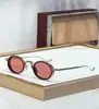 Gafas de Sol Jmm Varda Moda Transfronteriza Retro Metal Marco Ovalado para Hombres y Mujeres, Versátiles de Moda para Vacaciones Fiestas