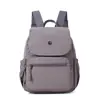 Mochila moderna transfronteiriça, nova coleção outono 2026, grande capacidade, múltiplos compartimentos, tecido de nylon simples, mochila feminina