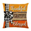 Almohada para cabecera de dormitorio de Acción de Gracias más vendida de Amazon, funda de almohada estampada, decoración para el hogar transfronteriza, funda de almohada para sofá