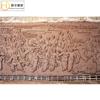 Mural de Relieve Imitación Cobre Fibra de Vidrio Cobre Forjado Figura Histórica Fondo Cultural Pared Cuadrada Mural de Relieve Cobre Fundido Personalización