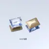 Cristal Dongzhou 8*10 Rocas Medianas Azúcar Cristalizado Pedrería para Uñas Rectangular Ángulo Recto Cubo de Azúcar Fondo Puntiagudo Brillante Vidrio K9 Accesorios para Uñas