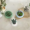 DIY Molinillo para Gominolas Redondo Patrón de Roca Espacial Montón Serpiente Velas de Yeso Aromaterapia Caja de Almacenamiento Molde de Silicona