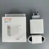 Adecuado para cargador estándar europeo Xiaomi 67W, cabezal de carga rápida estándar británico 120W, juego original de cabezal de carga USB al por mayor