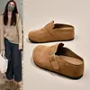 Mules de plataforma estilo Birkenstock para mujer con aumento de altura oculto, zapatos cerrados sin cordones para uso en exteriores, nuevo modelo verano-otoño 2026