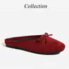 Novas Sapatilhas Retrô Slip-On de Camurça Pequena e Perfumada Estilo Francês para Mulheres Sapatilhas de Balé Coloridas para Mulheres Sapatos Rasteiros