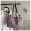 Bolsa Tote de Moda para Comércio Exterior Grande Capacidade 2025 Nova Simples Casual Bolsa de Mão Versátil para Trabalho e Deslocamento Bolsa de Ombro Única