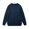Sudadera unisex de manga larga sin capucha para primavera y otoño, moderna, holgada, elegante, versátil, de cuello redondo, casual, para estudiante