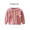 Cárdigan Suéter para Niñas 2024 Ropa Nueva de Primavera Tops para Niños Suéteres Tejidos Estilo Occidental Ropa para Niños Moda para Bebés