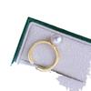 Accesorios de perlas DIY S925, soporte vacío para anillo de plata, soporte de anillo de moda de plata con cuentas redondas de 8-10 mm 10477