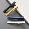 Clip de corbata brillante simple de venta caliente transfronteriza para hombres, clip de corbata monocromático, clip de corbata de moda de alta gama para negocios