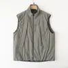 Chaleco de Trabajo Impermeable para Correr al Aire Libre, Chaleco Casual para Hombre con Múltiples Bolsillos, Cuello Alto, Resistente al Desgaste, Chaqueta de Algodón Cálida