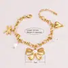 Elementos de Moda: Lazo, Colgante de Perla, Multielemento, Elegante Collar para Clavícula, Juego de Pulseras Resistente al Agua, Nuevo Estilo para Mujeres