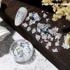 Accesorios para uñas Venta caliente japonesa Papel de hoja de oro Fragmentos de papel de aluminio Oro champán Fragmentos de vidrio Decoración de uñas