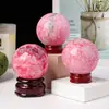 Bola de cristal blanco natural de 4 cm, bola de cristal amarillo, piedra original pulida, conjunto de siete estrellas, adornos de Feng Shui para el hogar y la oficina.