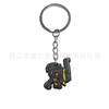 Llavero de Minecraft Lindo Dibujo Animado Pvc Plástico Suave Moderno Creativo Llavero Colgante Decoración Adorno Colgante
